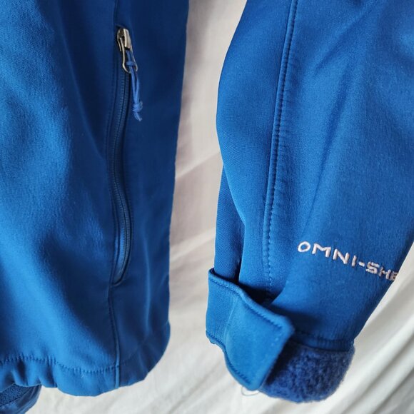 Columbia Sportswear Men’s Hooded Jacket Size Large Blue White Zipper - Picture 4 of 16